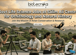 Govt Life Science Jobs at SACON – Multiple Research Vacancies 2026 Govt Life Science Jobs at SACON – Multiple Research Vacancies 2026 (1)