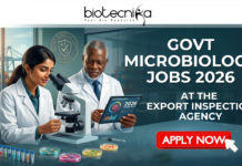 Govt Microbiology Jobs 2026 at Export Inspection Agency Chennai | Earn Upto ₹40,000 Salary Govt Microbiology Jobs 2026 at Export Inspection Agency Chennai Earn Upto ₹40,000 Salary