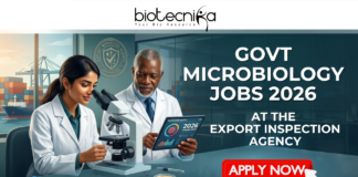 Govt Microbiology Jobs 2026 at Export Inspection Agency Chennai | Earn Upto ₹40,000 Salary Govt Microbiology Jobs 2026 at Export Inspection Agency Chennai Earn Upto ₹40,000 Salary