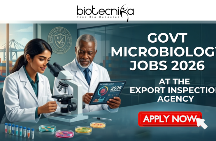 Govt Microbiology Jobs 2026 at Export Inspection Agency Chennai | Earn Upto ₹40,000 Salary Govt Microbiology Jobs 2026 at Export Inspection Agency Chennai Earn Upto ₹40,000 Salary