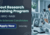 Apply for BRIC-NABI Recruitment 2026. Govt Research Training Program for postgraduate students interested in Life Sciences Research.