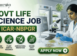 Govt. Life Science Job at ICAR-NBPGR | Work on CRISPR Gene Editing – Apply Now Govt. Life Science Job at ICAR-NBPGR | Work on CRISPR Gene Editing – Apply Now