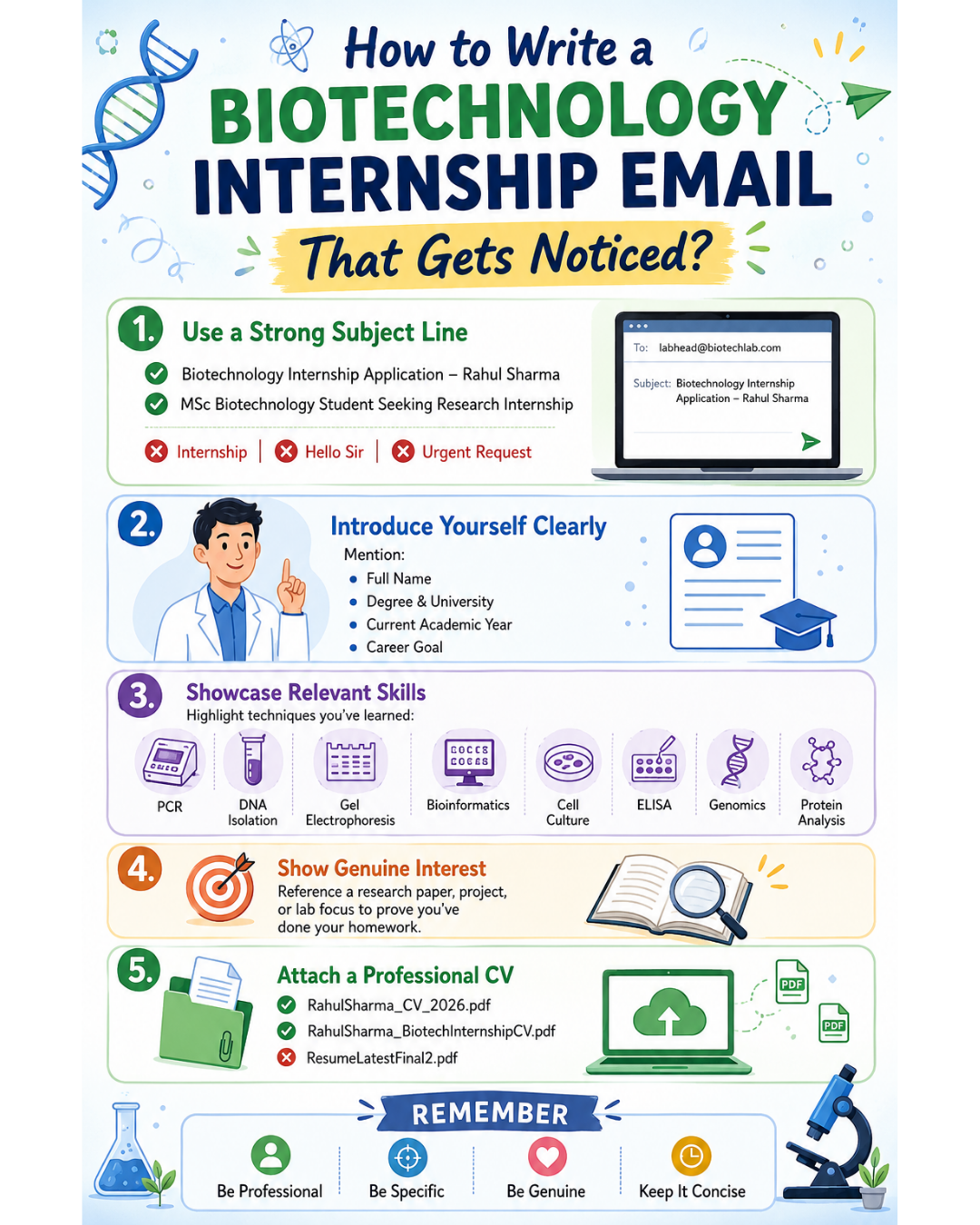 How to Write a Biotech Internship Email in 2026