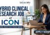 Hybrid Clinical Research Job at ICON for Life Science Graduates | Apply Online Here