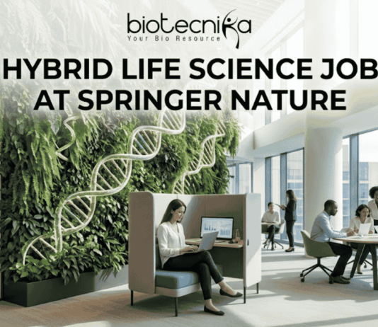 Apply for a Hybrid Life Science Job with Springer Nature Careers as an Interim Associate or Senior Editor in Chemical Biology.