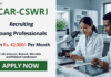 Rs. 42,000/- Per Month Young Professional Jobs at ICAR – Apply Online ICAR-CSWRI Recruitment 2026 for Young Professional posts: Explore Govt Life Sciences Jobs, Check Eligibility & Apply Now.