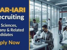 Apply for Young Professional Jobs through ICAR-IARI Recruitment and advance your Life Sciences Career with a DMRC-funded project.