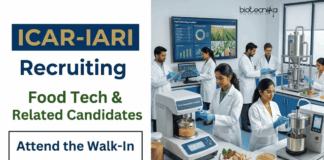 Apply for ICAR-IARI Recruitment 2026. Govt Food Tech Jobs under an ICMR-funded Research Project in New Delhi.