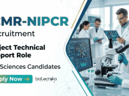 ICMR Recruitment 2026 for Project Technical Support III. Apply for Life Sciences Jobs in Stem Cell Gene Editing and CRISPR Research.