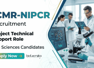 ICMR Recruitment for Life Sciences Research Roles – Applications Open ICMR Recruitment 2026 for Project Technical Support III. Apply for Life Sciences Jobs in Stem Cell Gene Editing and CRISPR Research.