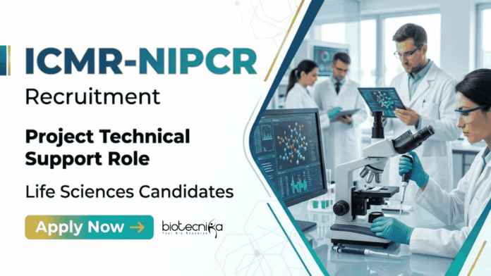 ICMR Recruitment (1) ICMR Recruitment 2026 for Project Technical Support III. Apply for Life Sciences Jobs in Stem Cell Gene Editing and CRISPR Research.