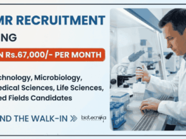 ICMR Recruitment for Project Research Scientist-II: Explore Life Sciences Opportunities and Grow your Career in Life Sciences.