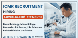Life Sciences Recruitment at ICMR – Earn Rs.67,000/- Per Month – Walk-In ICMR Recruitment for Project Research Scientist-II: Explore Life Sciences Opportunities and Grow your Career in Life Sciences.