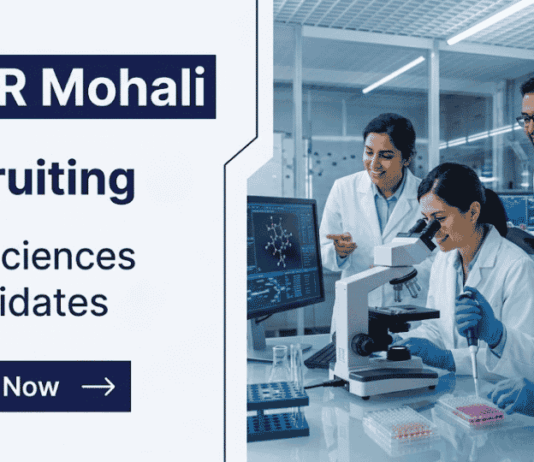 Apply for Research Jobs through IISER Mohali Recruitment and build a successful Life Sciences Career in an ANRF-funded project.
