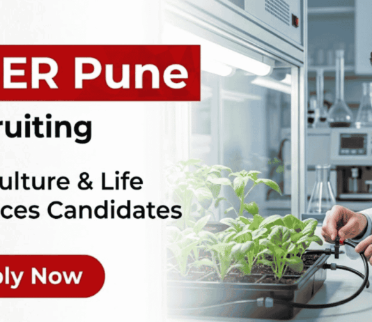 IISER Pune Recruitment 2026 for Project Associate. Apply for Research Jobs and Life Sciences Career Opportunities in Plant Biotechnology.