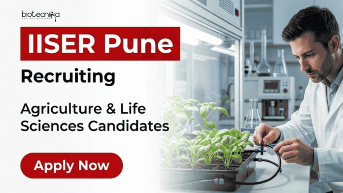 IISER Pune Recruitment (1) IISER Pune Recruitment 2026 for Project Associate. Apply for Research Jobs and Life Sciences Career Opportunities in Plant Biotechnology.