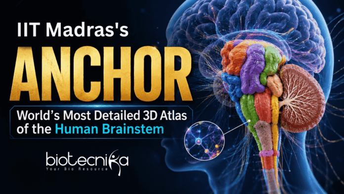 IIT Madras's ANCHOR World's Most Detailed 3D Atlas of the Human Brainstem Explore ANCHOR, the groundbreaking 3D atlas of the human brainstem that reveals cellular structures in unprecedented detail.