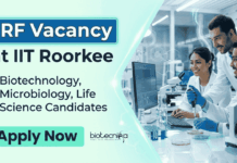 IIT Recruitment for Life Sciences Candidates – Apply Now for Research Roles IIT Roorkee Recruitment 2026 for JRF positions. Apply for Research Jobs and build a Life Sciences Career in molecular biology and virology.