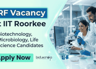 IIT Recruitment for Life Sciences Candidates – Apply Now for Research Roles IIT Roorkee Recruitment 2026 for JRF positions. Apply for Research Jobs and build a Life Sciences Career in molecular biology and virology.