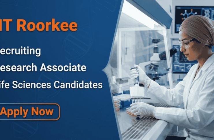 Rs. 66,490 Per Month Research Jobs at IIT – Life Sciences Candidates, Apply Apply for IIT Roorkee Recruitment 2026. Research Jobs for PhD candidates seeking a Rewarding Career in Life Sciences.