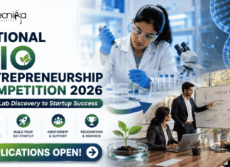 India’s Premier National Bio Entrepreneurship Competition 2026 | Applications Open! India’s Premier National Bio Entrepreneurship Competition 2026 Applications Open! (1)