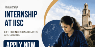 Apply for the IISc Research Internship 2026 at Bangalore: Life Sciences Candidates Gain Hands-On Research Experience.