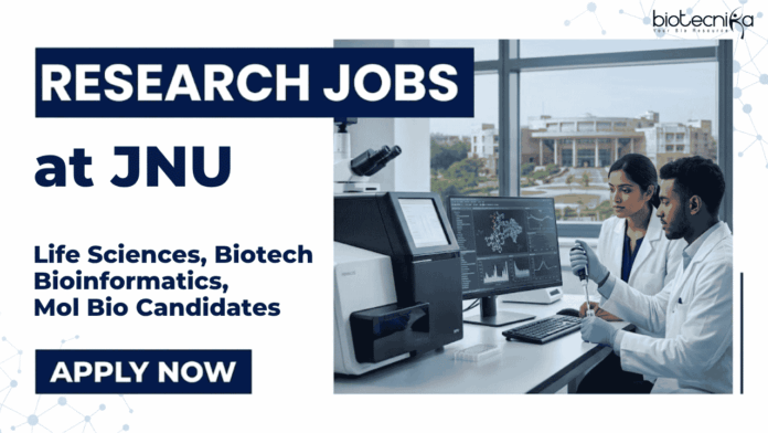 JNU recruitment Apply for Project Associate through JNU Recruitment. Explore Research Jobs and Life Sciences Career opportunities in a DBT-funded project.