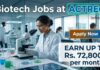 Biotech Jobs at ACTREC | Candidates Apply Now