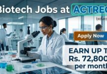 Upto Rs. 72,800/- per month ACTREC Careers 2026: Research Scientist Biotech Job Opportunity Biotech Jobs at ACTREC | Candidates Apply Now