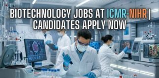 ICMR Careers 2026: Biotechnology Jobs at ICMR-NIHR- Earn ₹28,000 + HRA/Month Biotechnology Jobs at ICMR-NIHR | Candidates Apply Now