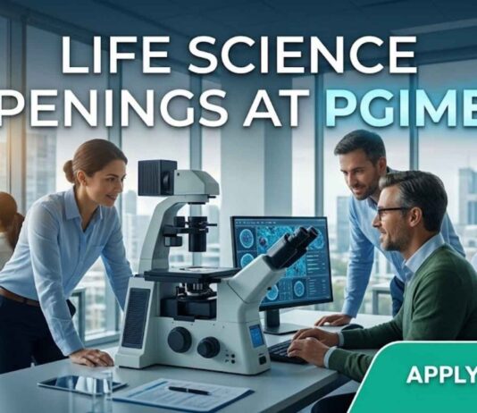 PGIMER Clinical Research Job 2026 – Life Science Openings | Apply Now! Life Science Openings at PGIMER | Candidates Apply Now