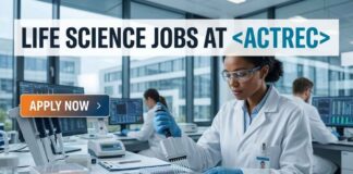 Life Science Jobs at ACTREC | Candidates Apply Now