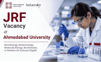 Junior Research Fellow Vacancy at Ahmedabad University – Applications Invited Apply for Junior Research Fellow at Ahmedabad University & Gain Hands-On Experience in Life Sciences Research through an ANRF project.