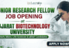 Junior Research Fellow Job at Gujarat Biotechnology University | Application Invited