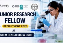 Junior Research Fellow Recruitment 2026 at Centre for Stem Cell Research (CSCR) – Life Science Candidates Apply Apply for Junior Research Fellow Jobs at CSCR, inStem Bengaluru. Excellent Research Job opportunity in stem cell biology.