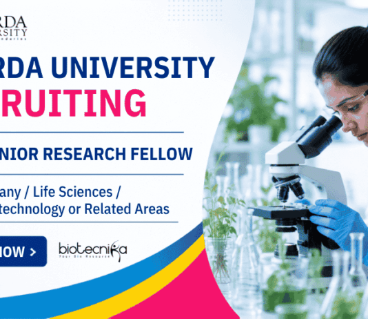 Apply for Junior Research Fellow position Under Sharda University Recruitment and Contribute to Cutting-Edge Life Sciences Research.