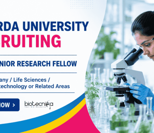 Apply for Junior Research Fellow position Under Sharda University Recruitment and Contribute to Cutting-Edge Life Sciences Research.