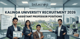 Kalinga University Assistant Professor Recruitment 2026 | Applications Invited Kalinga University Assistant Professor Job Recruitment 2026