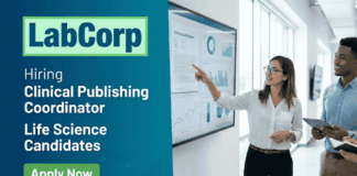 Apply for Labcorp Career 2026. Life Sciences Jobs in Bangalore for Science Graduates and Postgraduates. Clinical Publishing Coordinator role.