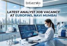 Latest Analyst Job Vacancy at Eurofins Navi Mumbai – Apply Online Here! Latest Analyst Job Vacancy at Eurofins Navi Mumbai – Apply Online Here!