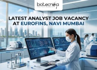 Latest Analyst Job Vacancy at Eurofins Navi Mumbai – Apply Online Here! Latest Analyst Job Vacancy at Eurofins Navi Mumbai – Apply Online Here!
