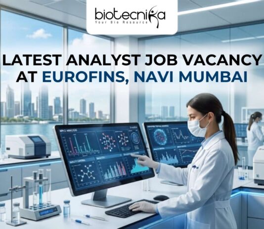 Latest Analyst Job Vacancy at Eurofins Navi Mumbai – Apply Online Here!