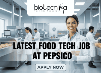 Latest Food Tech Job at PepsiCo | MSc Candidates Apply Online Apply for the latest Food Tech Job at PepsiCo as a Quality Executive in Patiala. MSc and BTech candidates apply now.