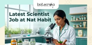 Latest Scientist Job at Nat Habit Work on Protein Engineering & Enzymology