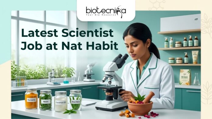 Latest Scientist Job at Nat Habit Work on Protein Engineering & Enzymology Latest Scientist Job at Nat Habit Work on Protein Engineering & Enzymology