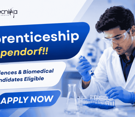 Apply for Life Sciences Apprenticeship at Eppendorf in Bengaluru - Freshers Jobs Available for Life Sciences & Biomedical Career Aspirants.