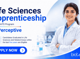 Apply for Life Sciences Apprenticeship at Perceptive: Freshers Jobs for Life Sciences Career Aspirants in Hyderabad.