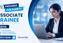 Life Sciences Freshers Jobs at IQVIA | Apply Online Now Apply for Life Sciences Freshers Jobs at IQVIA and Start your Career journey with Associate Trainee Role in CDM.
