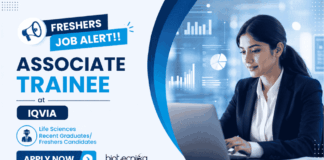 Life Sciences Freshers Jobs at IQVIA | Apply Online Now Apply for Life Sciences Freshers Jobs at IQVIA and Start your Career journey with Associate Trainee Role in CDM.