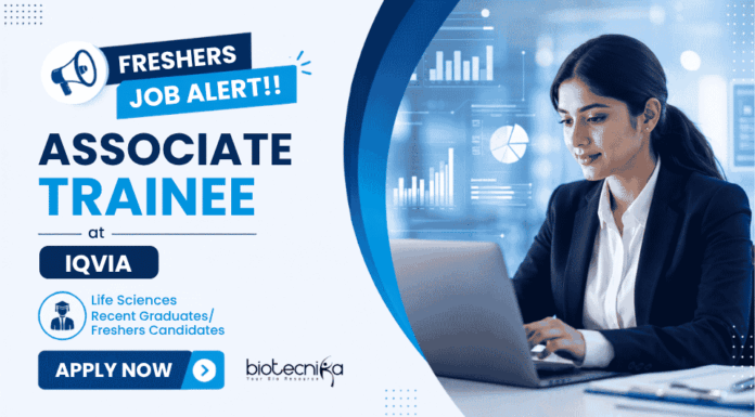Life Sciences Freshers Jobs at IQVIA | Apply Online Now Apply for Life Sciences Freshers Jobs at IQVIA and Start your Career journey with Associate Trainee Role in CDM.
